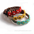 Eco Friendly Solid Luxury Pet Dog Flower Collar